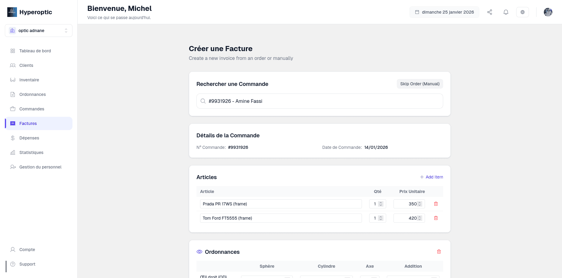 Finance & Facturation